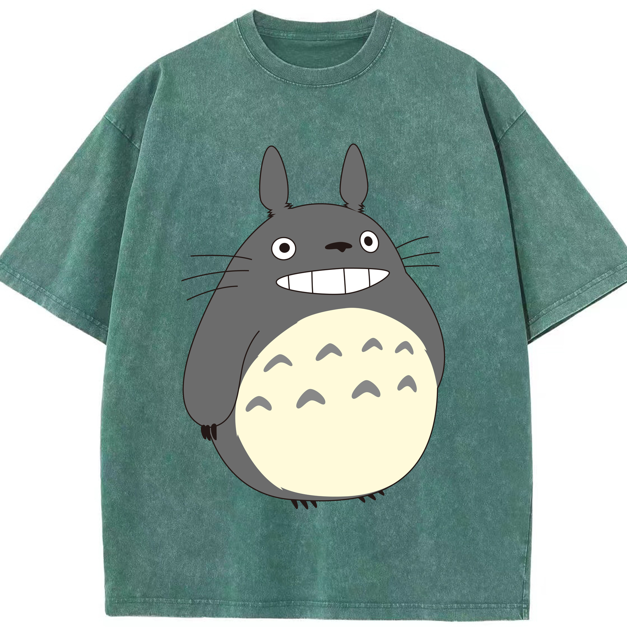 （画像用） となりのトトロ 草壁メイ 草壁サツキ My Neighbor Totoro Satsuki Kusakabe Mei Kusakabe 綿100% ヴィンテージ風 半袖Tシャツ（フロントプリント）